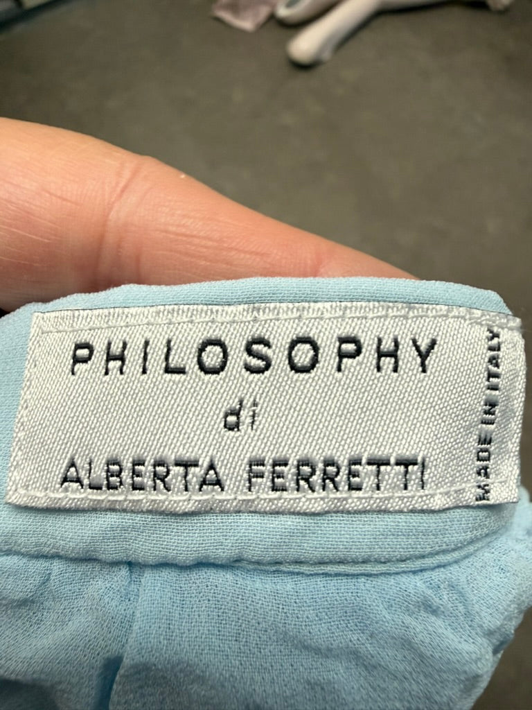 PHILOSOPHY di ALBERTA FERRETTI - Rok - blauw, overslagmodel, knoopsluiting