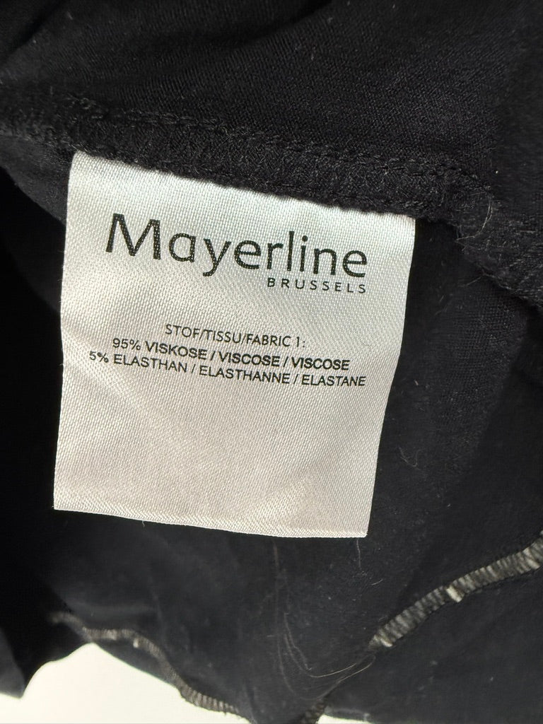 Mayerline Brussels - Blouse - zwart, glinsterende bies, korte mouw - M