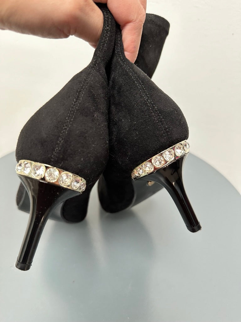 Dune London korte laarsjes met strass maat 38