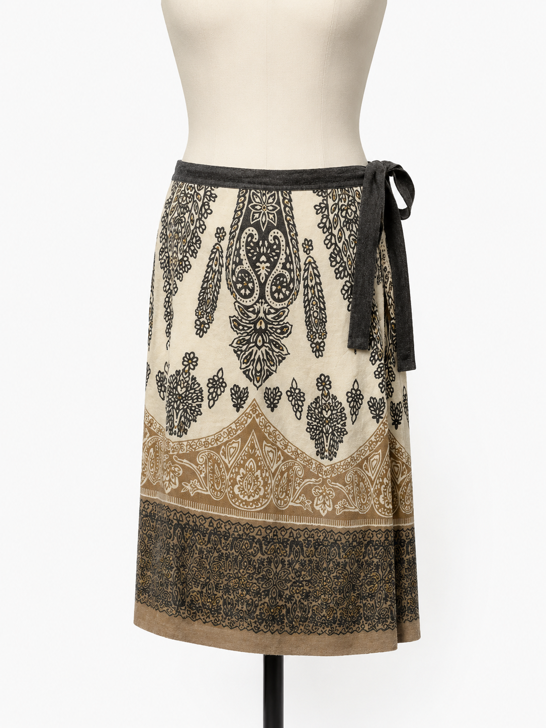 Pink Soda Rok maat 38 Beige, zwart en goud