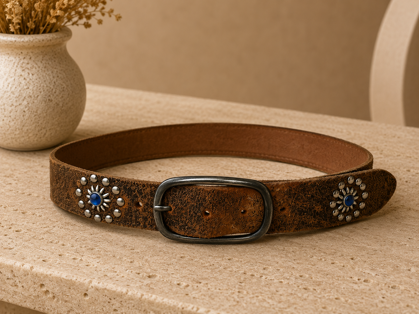 Cowboys belt riem maat 95 Bruin