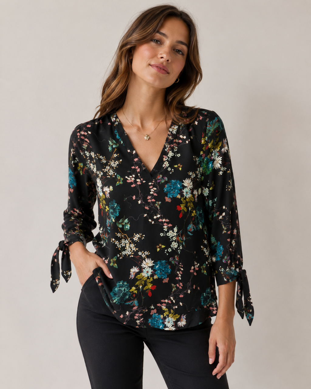Vie ta vie Blouse maat M meerkleurig; zwart