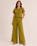 mbyM Broek maat M Olijfgroen