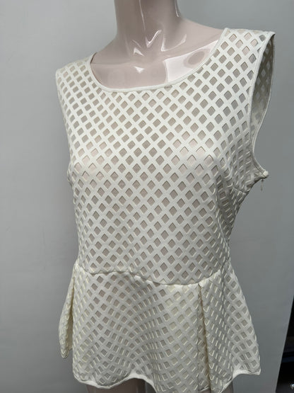 Liu Jo witte peplum top maat M