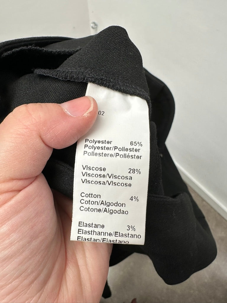 GERARD DAREL - Broek - zwart, rechte pijp, sierzakken met goudkleurige rits - L