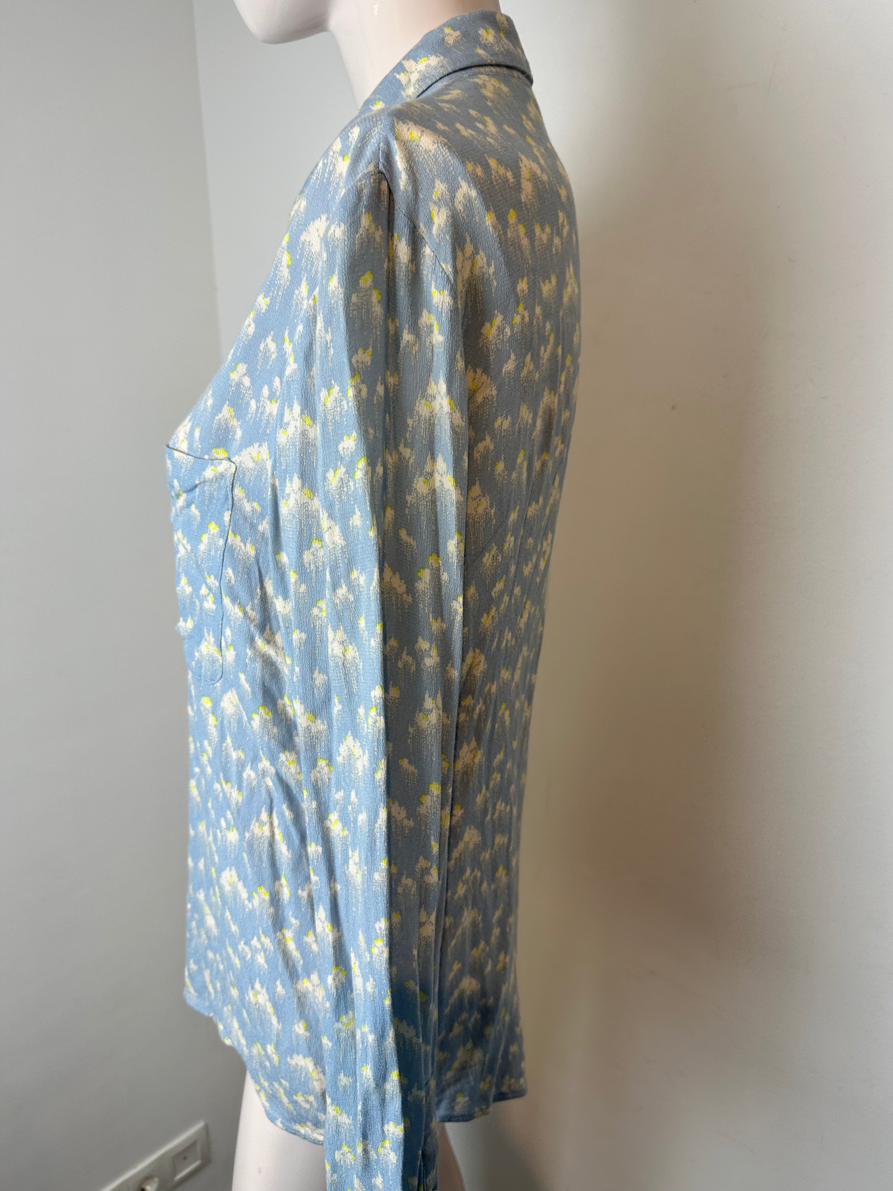 Samsøe & Samsøe blauwe blouse maat S