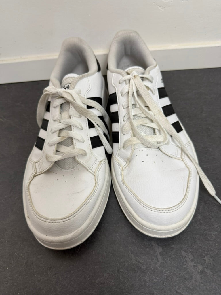 adidas - Sneakers - wit, iconische drie strepen, synthetisch leer - 41 2/3