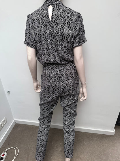 NED Jumpsuit maat M Donkerblauw; wit