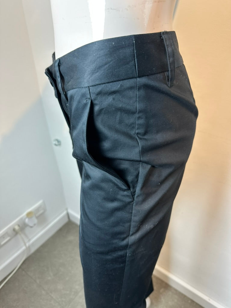 MOSCHINO CHEAPANDCHIC - Broek - zwart, slanke pasvorm, lichte glans - S