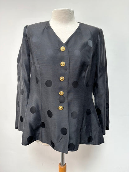 FINK vintage blouse met polkadots maat 42