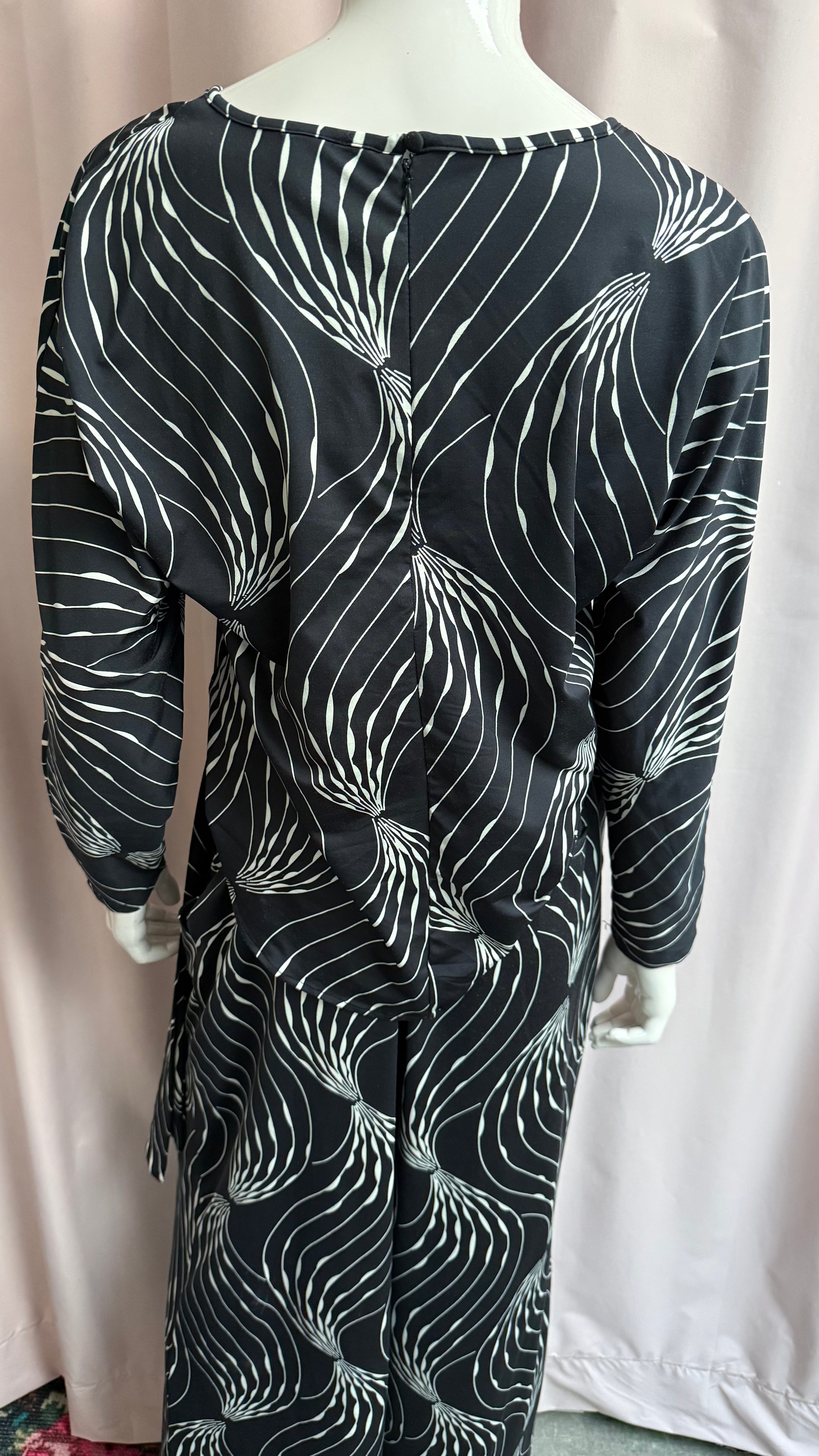 K-design Jumpsuit maat M Zwart en beige