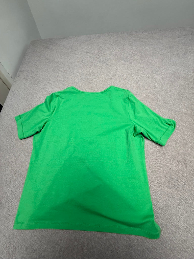 BASLER - T-shirt - groen, ronde hals, korte mouwen - XL