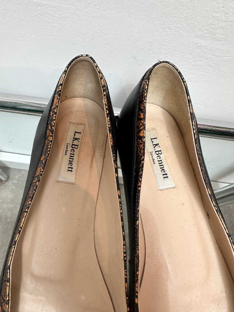 L.K. Benett zwarte ballerina met punt maat 40