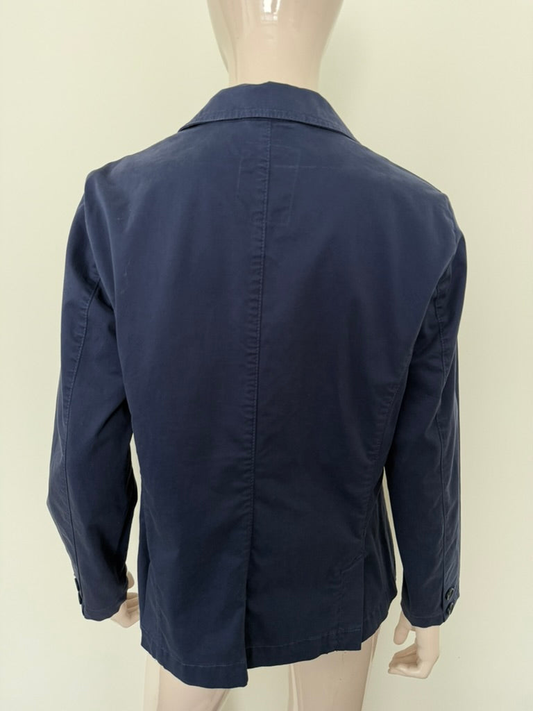 TONI - Blazer - blauw, 3-knoops sluiting, opgestikte zakken - XL