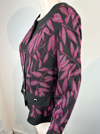 La Femme Moderne Vintage Jasje Zwart met Roze Maat 44