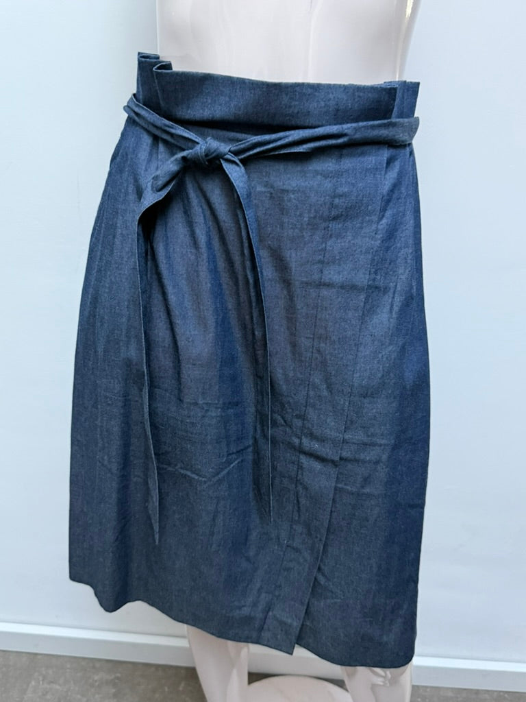 NATAN - Rok - blauw, denim, overslagmodel - 38 (FR40)
