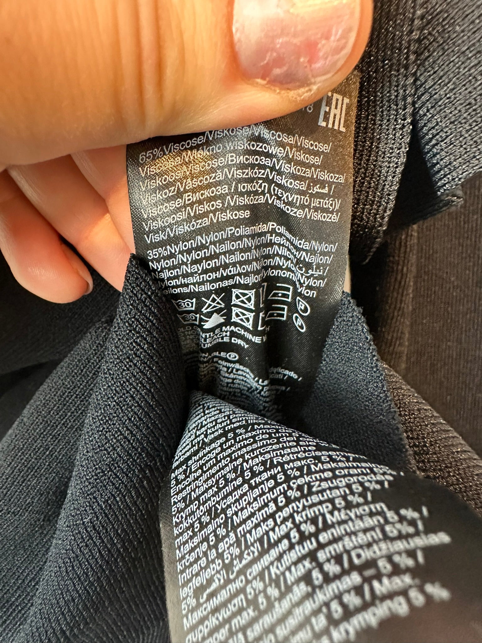 Y.A.S. zwart jurkje maat L