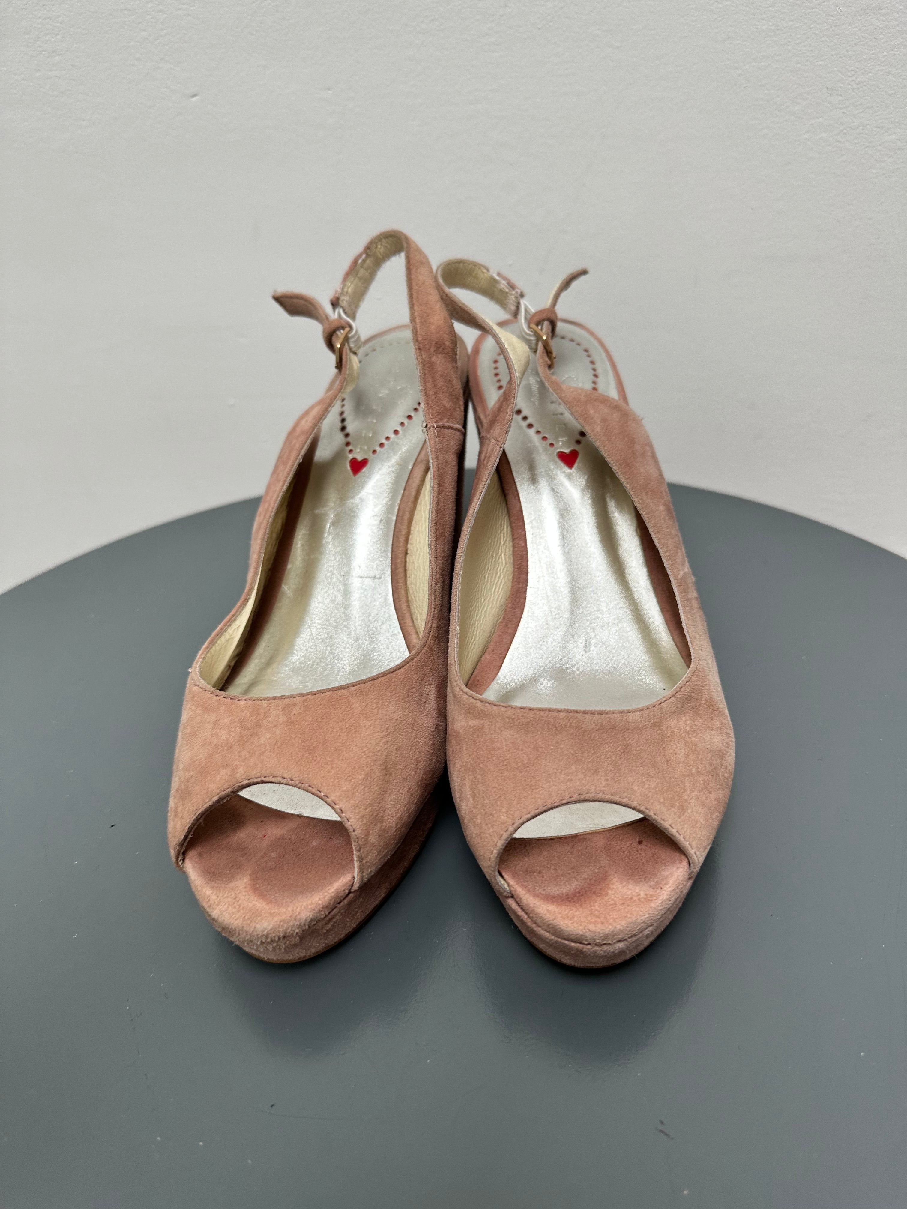 Essentiel Antwerp roze sleehak sandalen maat 38