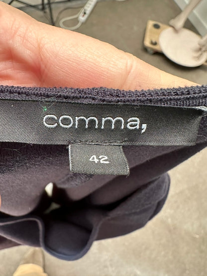 Comma Jurk maat 42 donkerblauw