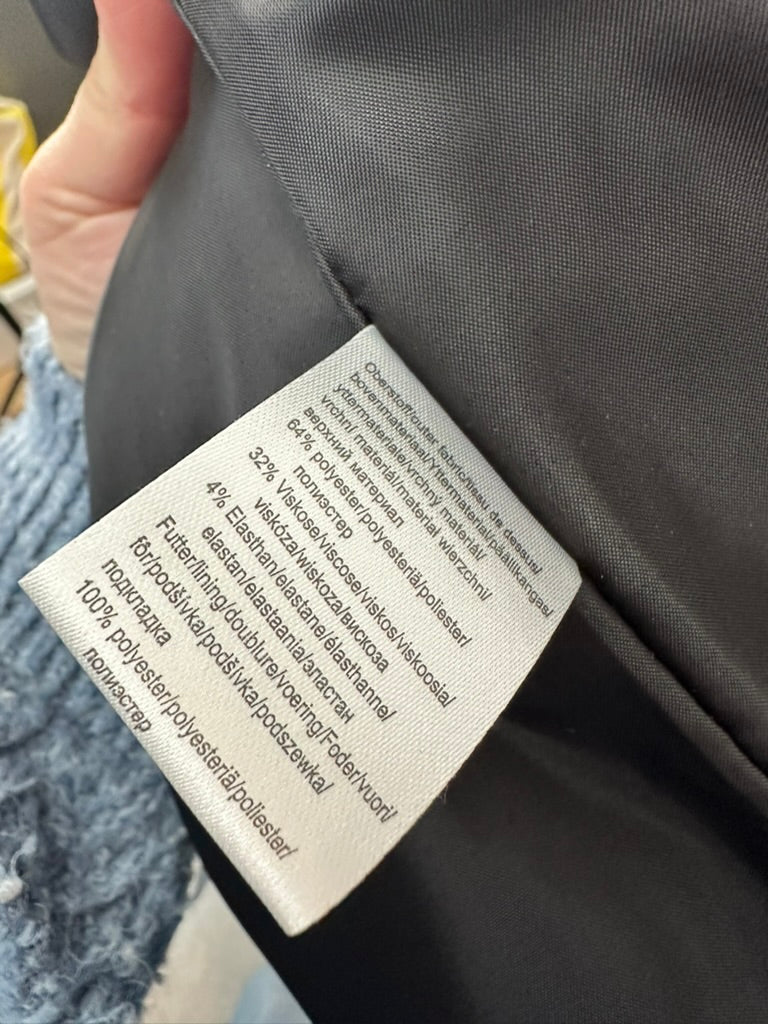Paola! - Blazer - zwart, getailleerd, langer model, maat L