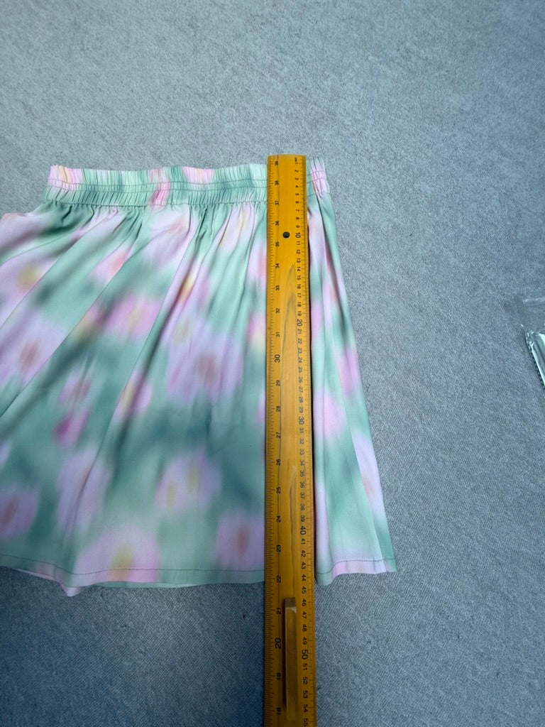 Another-Label - Rok - bloemenprint, elastische tailleband, soepelvallend - S