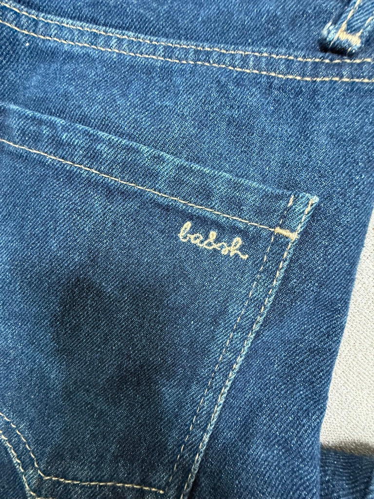 ba&sh - Broek - blauw, denim, rechte pijp - S