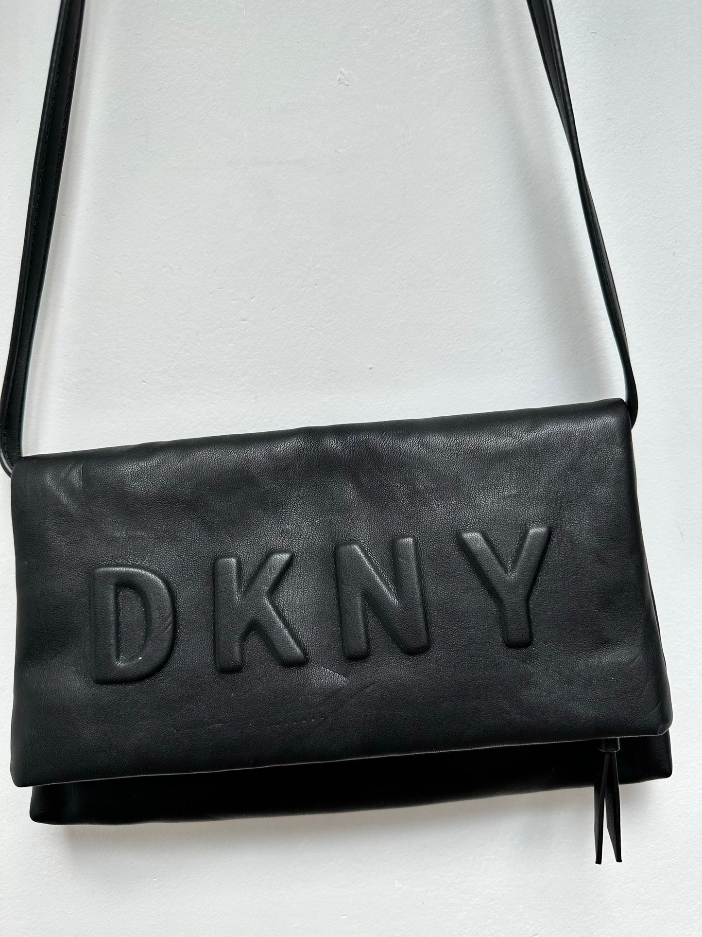DKNY zwarte leren tas