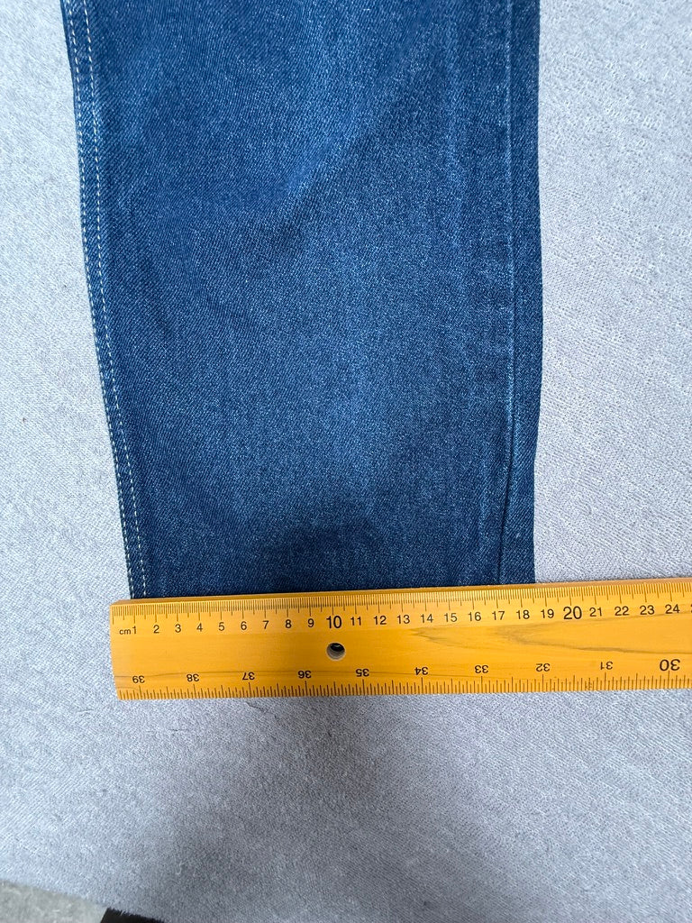 ba&sh jeans maat 1 – donkerblauwe straight fit denim - 100% katoen