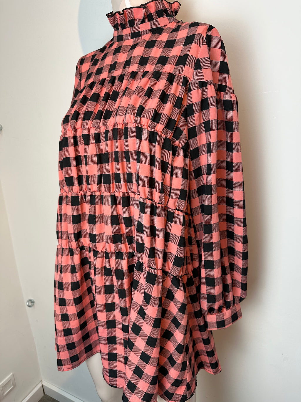 Reclaimed vintage geruite jurk maat 38