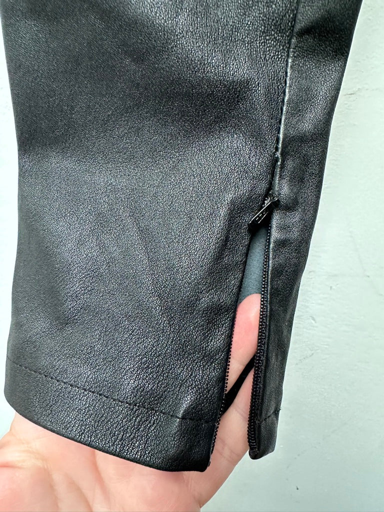 Dante6 - Broek - zwart, lamsleer, slim fit - XS