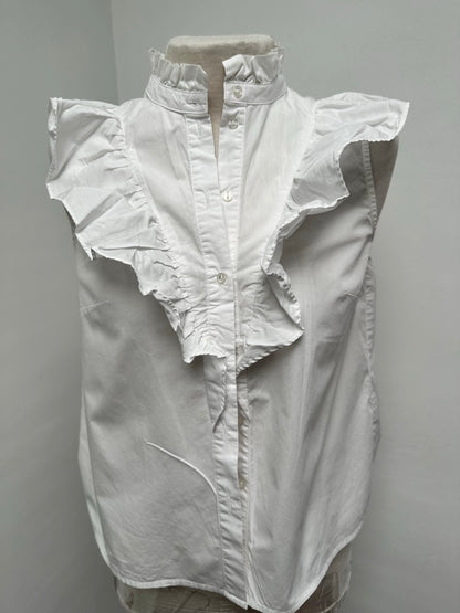 H&M blouse met ruffle wit maat 34
