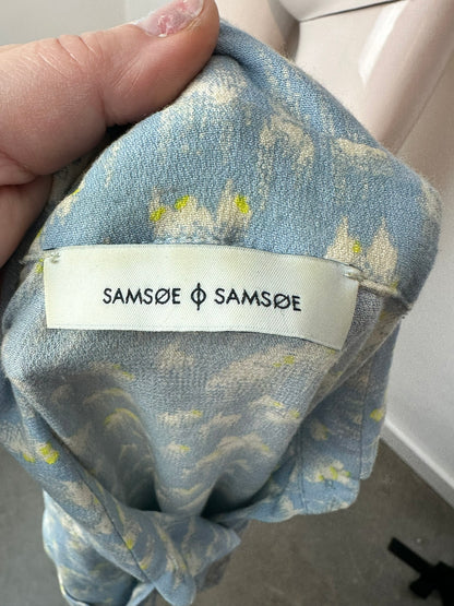 Samsøe & Samsøe blauwe blouse maat S