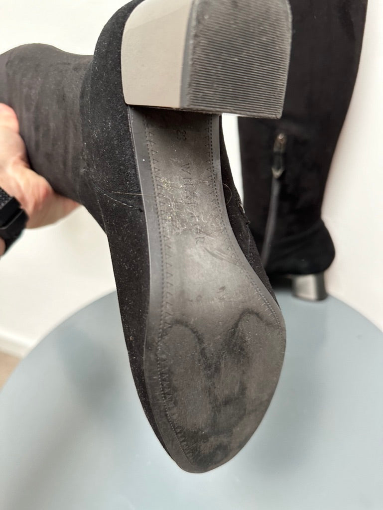 Whatfor zwarte knielaarzen maat 36