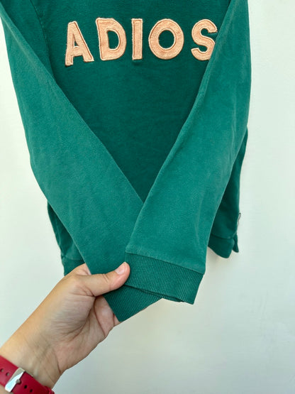 Tumble 'n dry groene sweater met applicatie maat 116