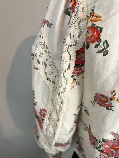 Zara blouse met bloemen maat XS