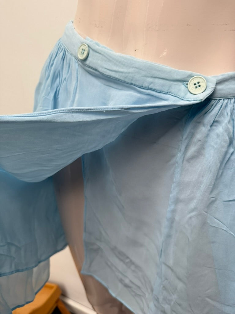 PHILOSOPHY di ALBERTA FERRETTI - Rok - blauw, overslagmodel, knoopsluiting