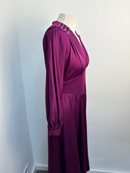 John Charles paarse vintage jurk maat 10 - 38