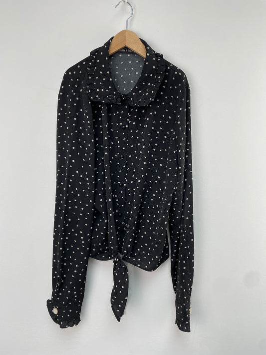 Frankie & Liberty zwarte blouse maat 14 - 164