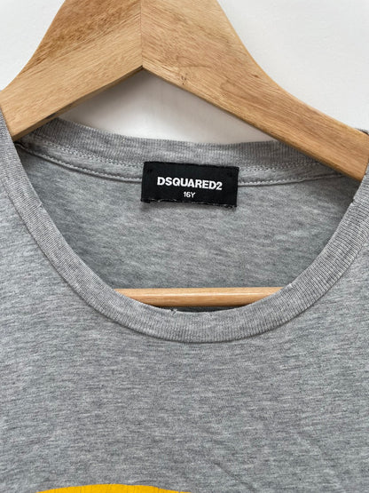 DSquared2 grijs t-shirt maat 16 unisex