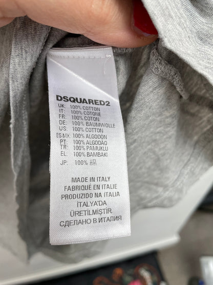 DSquared2 grijs t-shirt maat 16 unisex