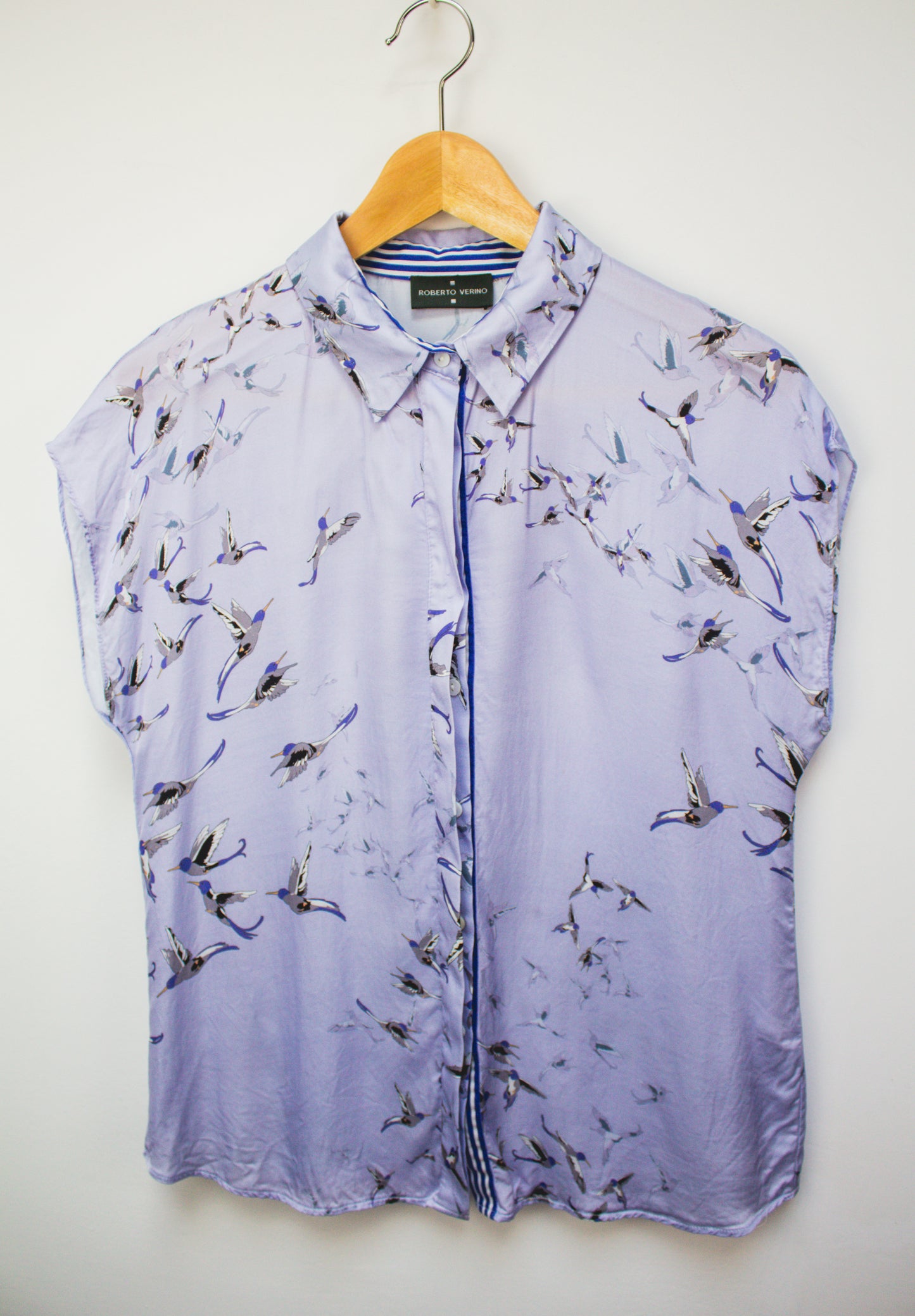Roberto Verino blouse met vogelprint maat S