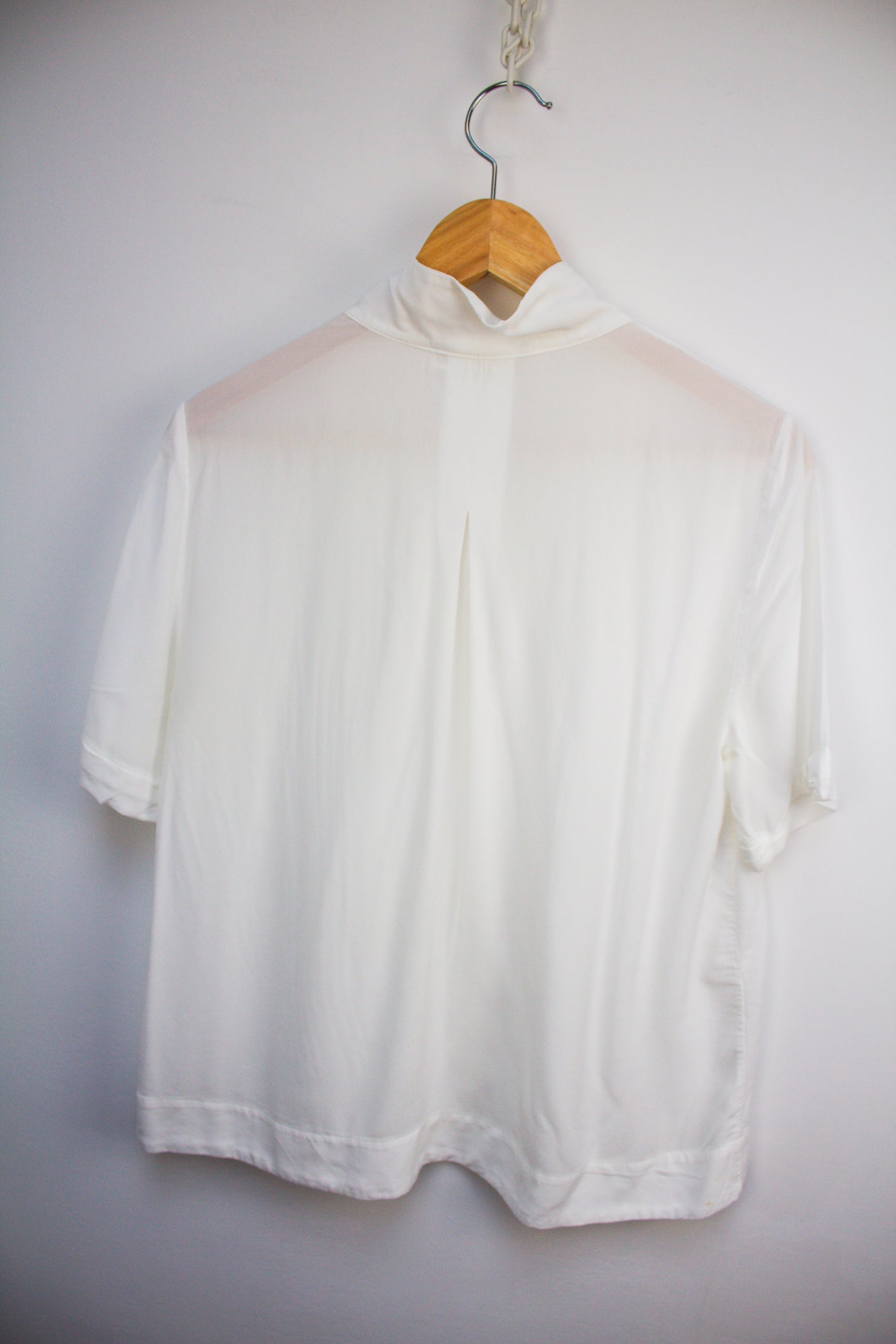 Yaya witte blouse met korte mouw maat 38