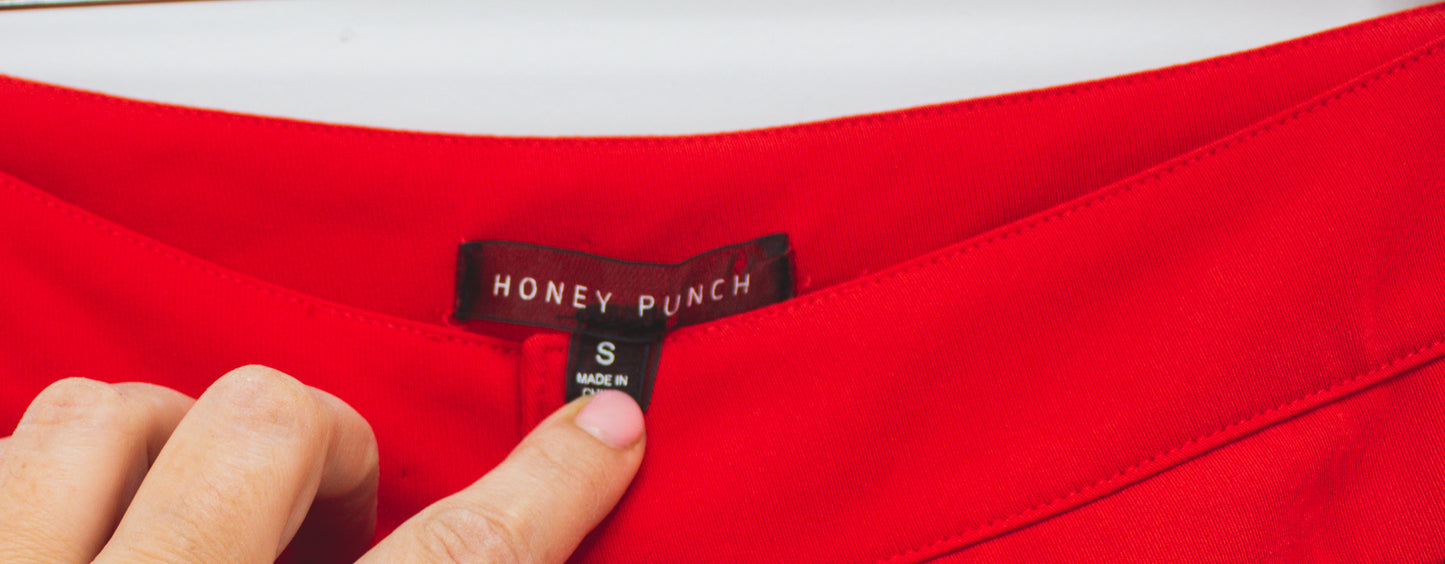 Honey Punch broek met wijde pijp maat S
