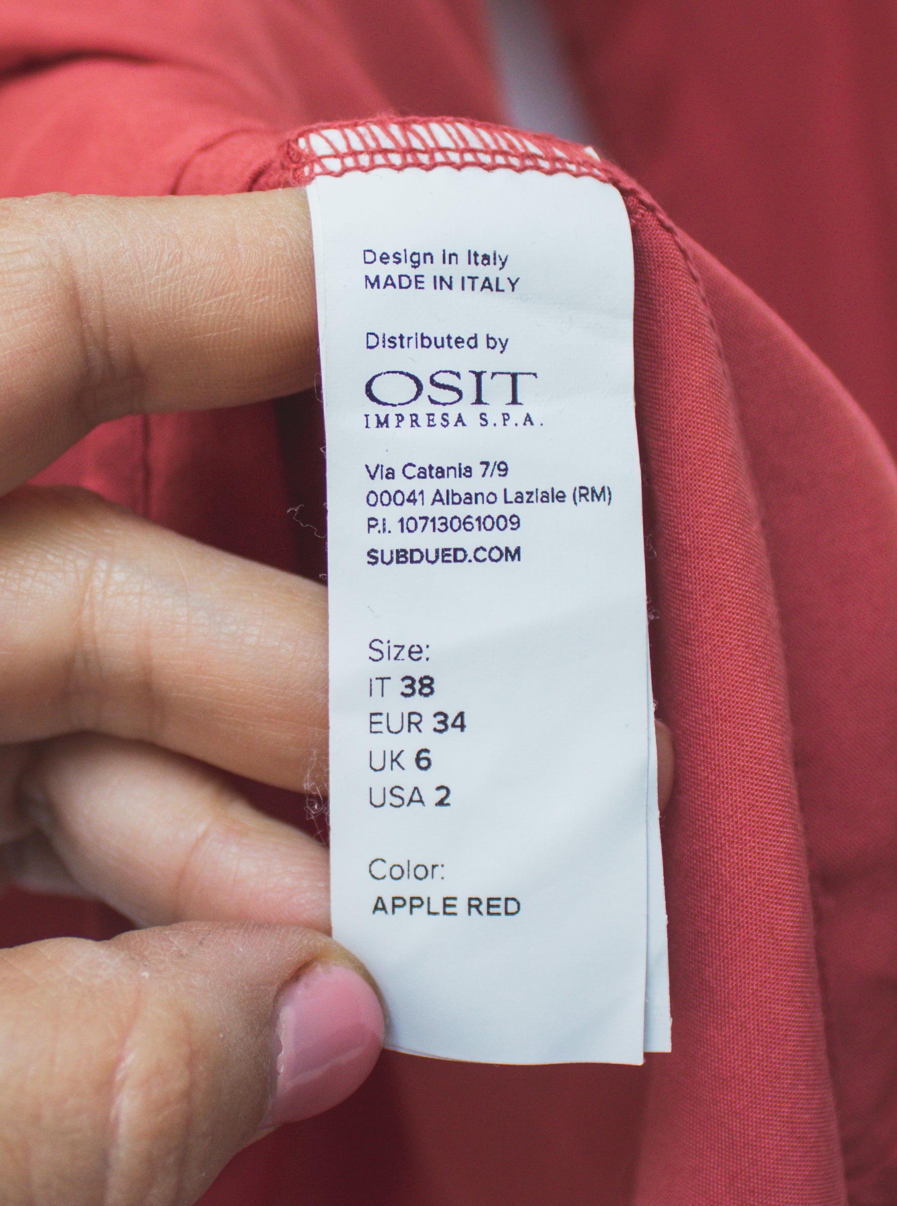 Subdued roestbruine blouse maat XS