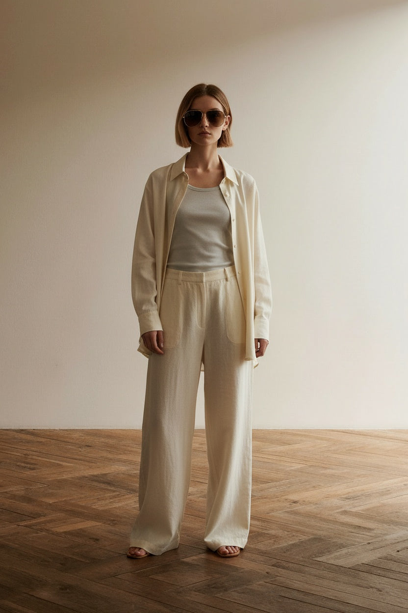 Full body view of the model wearing Carrera Porsche Design Zonnebril