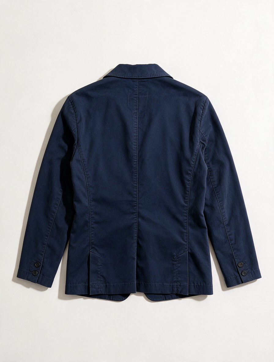 TONI - Blazer - blauw, 3-knoops sluiting, opgestikte zakken - XL