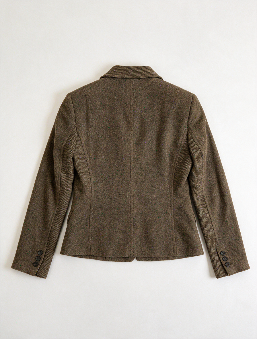 WE - Blazer - khaki, 1-knoopsluiting, getailleerd - L