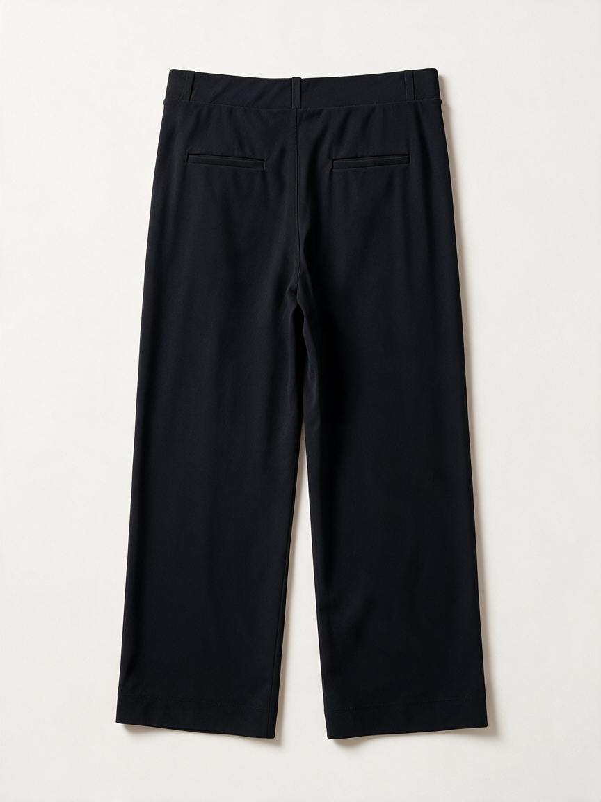 Studio Anneloes - Broek - zwart, hoge taille, wijde pijp - XXL