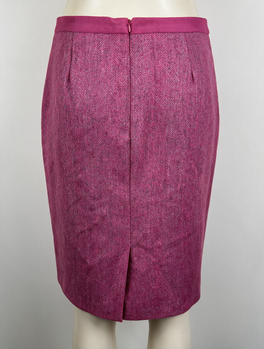 Boden - Rok - roze, kokerrok, visgraatpatroon - XL