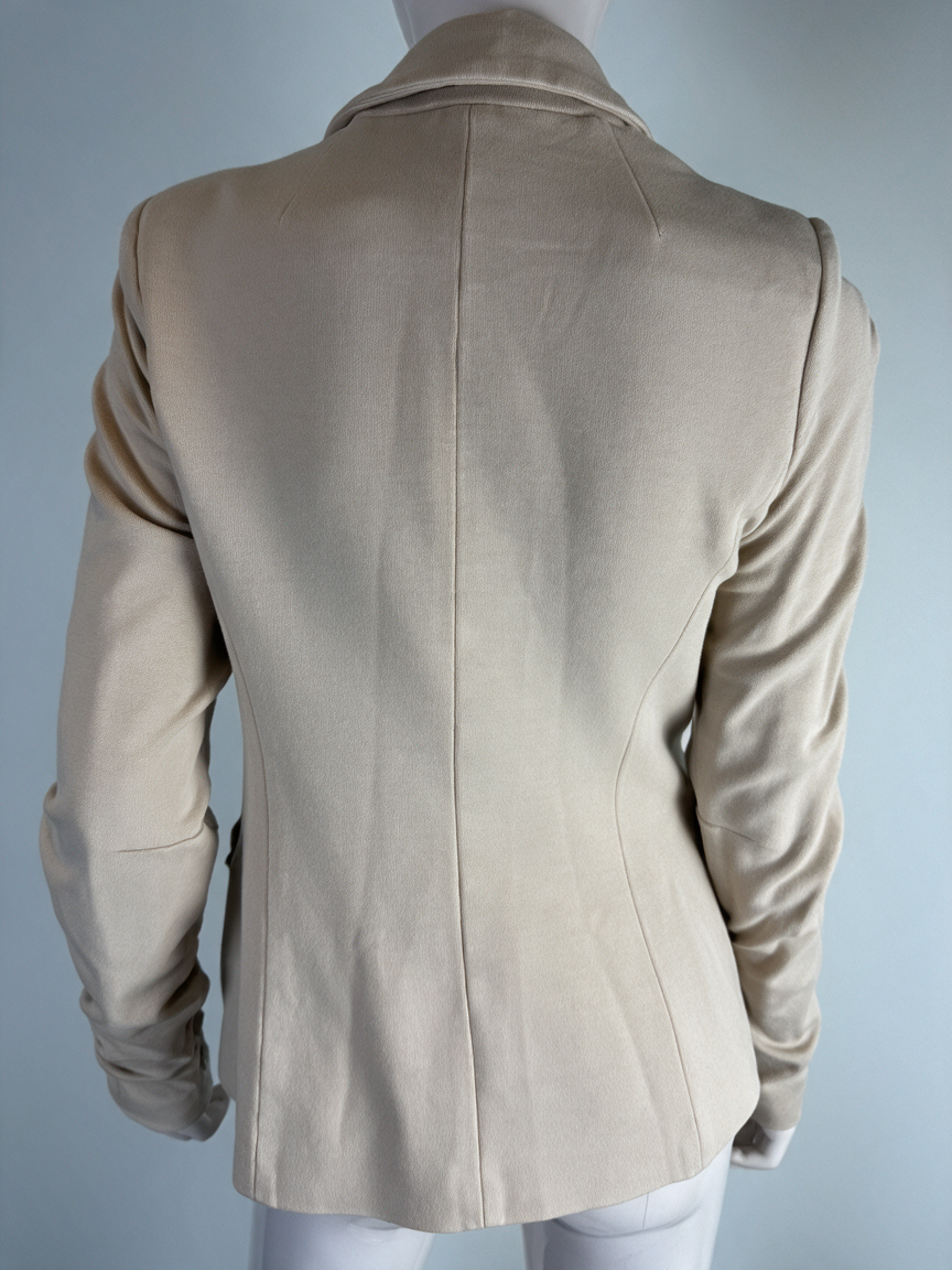 Patrizia Pepe - Blazer - beige, getailleerd, drieknops sluiting - M